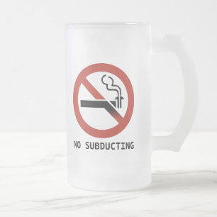 No Subducting Logo Frosted Mug