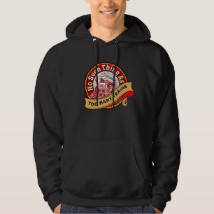 No Such Thing As Too Many Trains Red Steam Engine  Hoodie