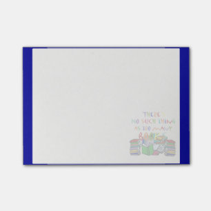 No Such Thing- Too Many Books(blue Post-it® Note