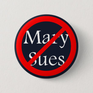 No Sues Allowed 6 Cm Round Badge