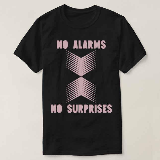 No Surprises pink T-Shirt (Design Front)