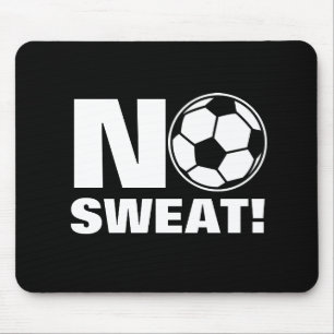 No sweat sports mouse pad for soccer player