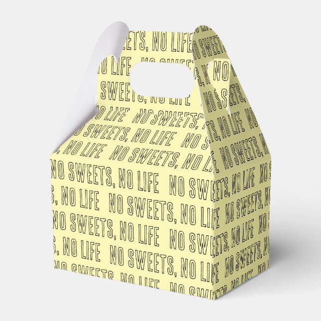 NO SWEETS, NO LIFE Yellow Failover Box (Back Side)