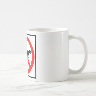 No T-Rexes Highway Sign Dinosaur Coffee Mug