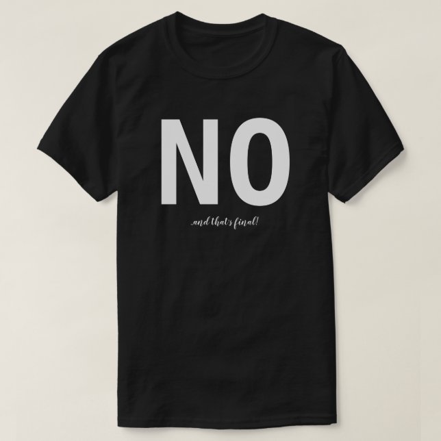 No T-Shirt (Design Front)