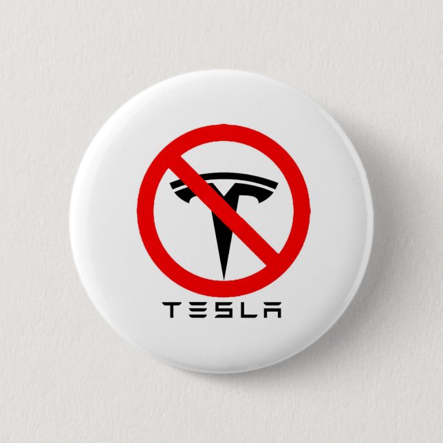 NO T SYMBOL 6 CM ROUND BADGE (Front)