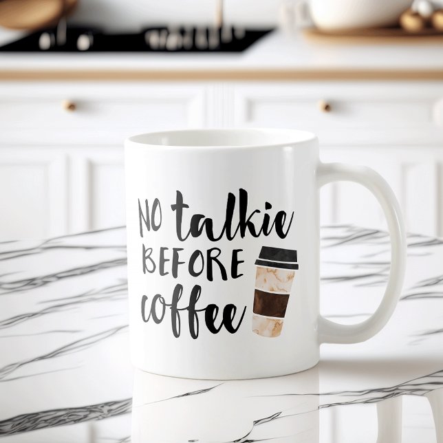 No Talkie Before Coffee Funny Mug (Creator Uploaded)