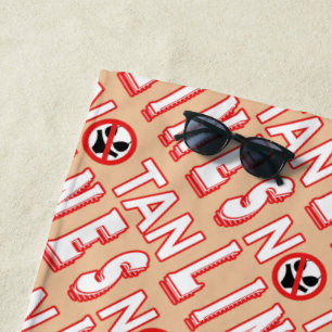 No Tan Lines Beach Towel