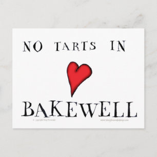 no tarts in bakewell, tony fernandes postcard