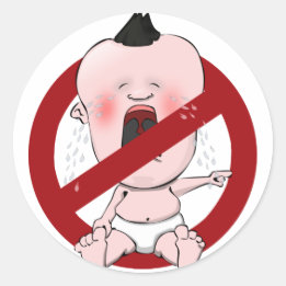 NO TATTLE TALES - NO SNITCHES CLASSIC ROUND STICKER