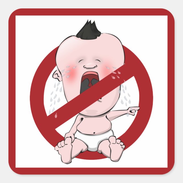 NO TATTLE TALES - NO SNITCHES SQUARE STICKER (Front)