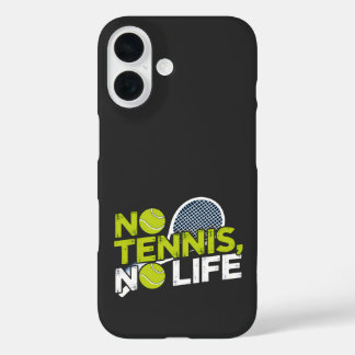No Tennis, No Life - Sporty and Dynamic Design iPhone 16 Case