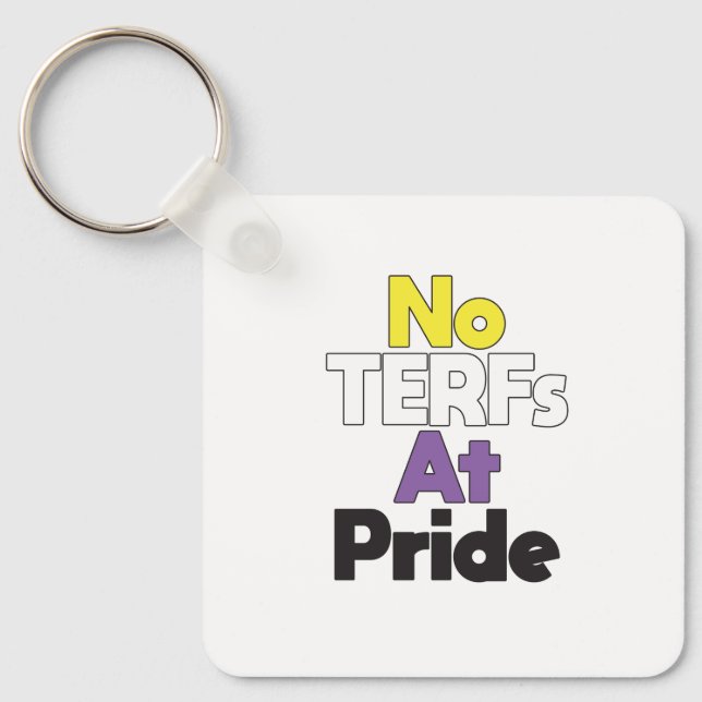 No TERFs at Pride Keychain (Front)