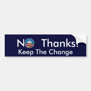 No Thanks! bumper sticker
