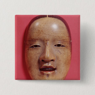 No theatre mask 15 cm square badge