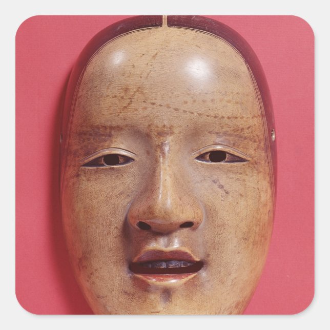 No theatre mask square sticker (Front)