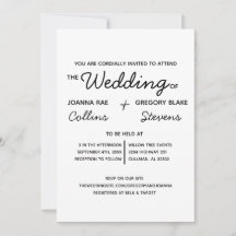No Theme, Just Love Wedding Invitation