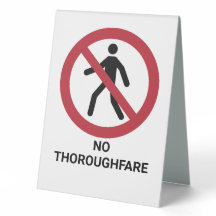 No Thoroughfare ISO 7010 Prohibition Sign