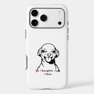No Thoughts Just Vibes Funny Dog Meme Design Cute 