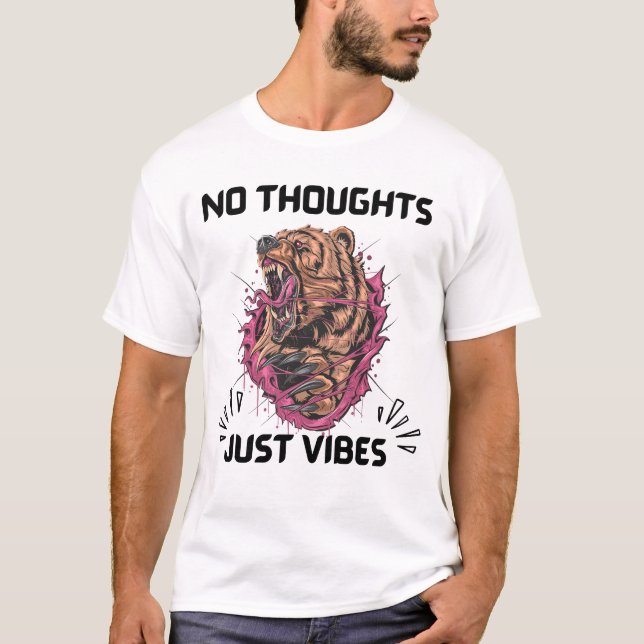 No Thoughts Just Vibes T-Shirt (Front)