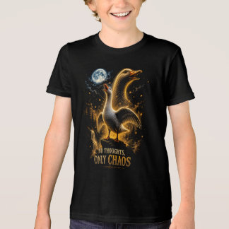 No Thoughts Only Chaos Funny Goose Gift Tri-Blend Shirt