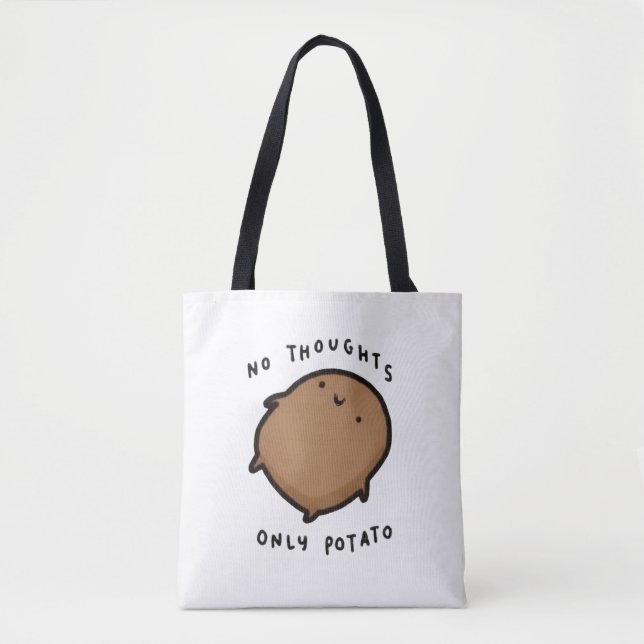 No thoughts only Potato Tote Bag (Front)