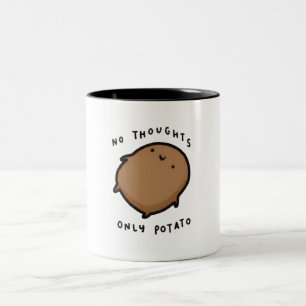 No thoughts only Potato Two-Tone Coffee Mug