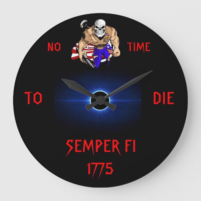 NO TIME TO DIE LARGE CLOCK (Front)