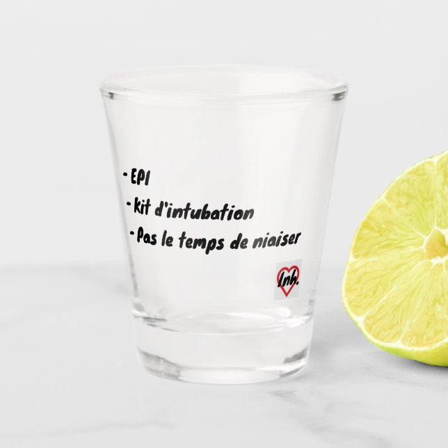 No time to mess around Shot glass (Front)