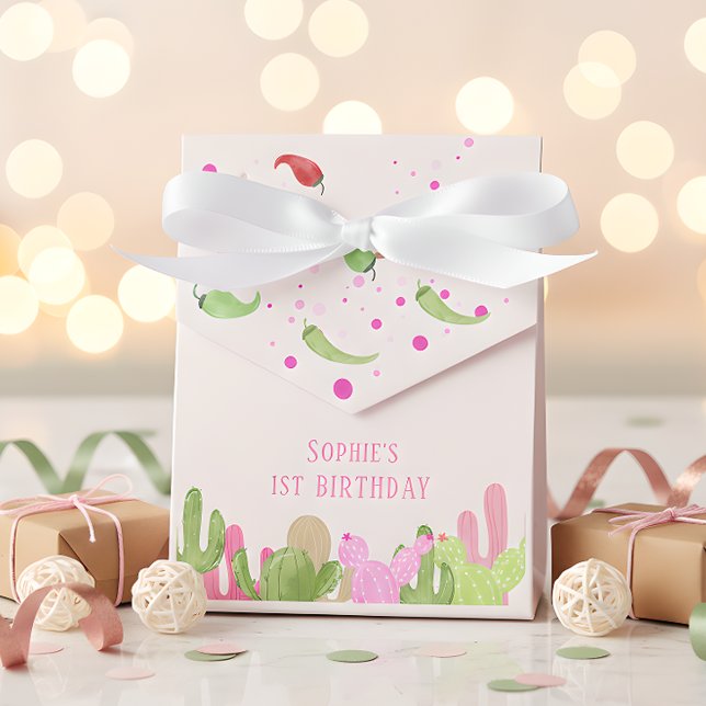 No time to siesta fiesta mexican first birthday favour box (Creator Uploaded)