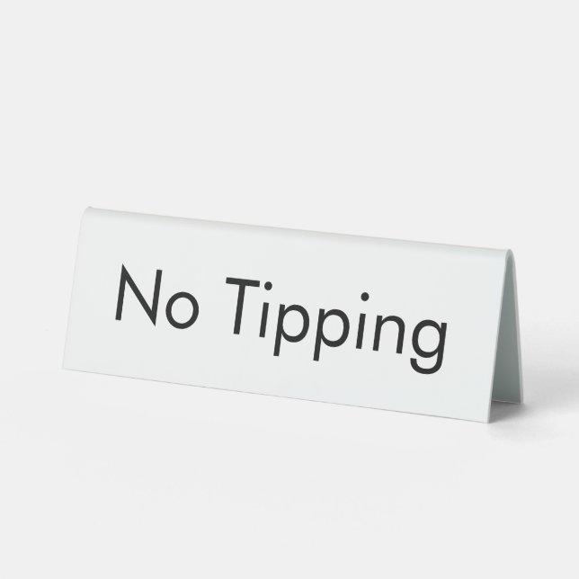 No Tipping White (Front)