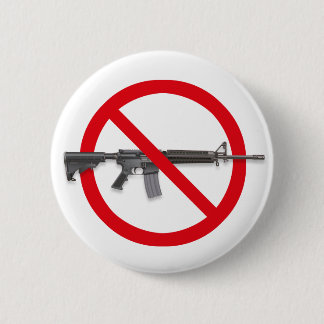 No To Assault Weapons - Gun Control 6 Cm Round Badge