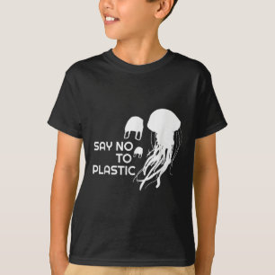 No To Plastic Environmental Protection Ocean Anima T-Shirt