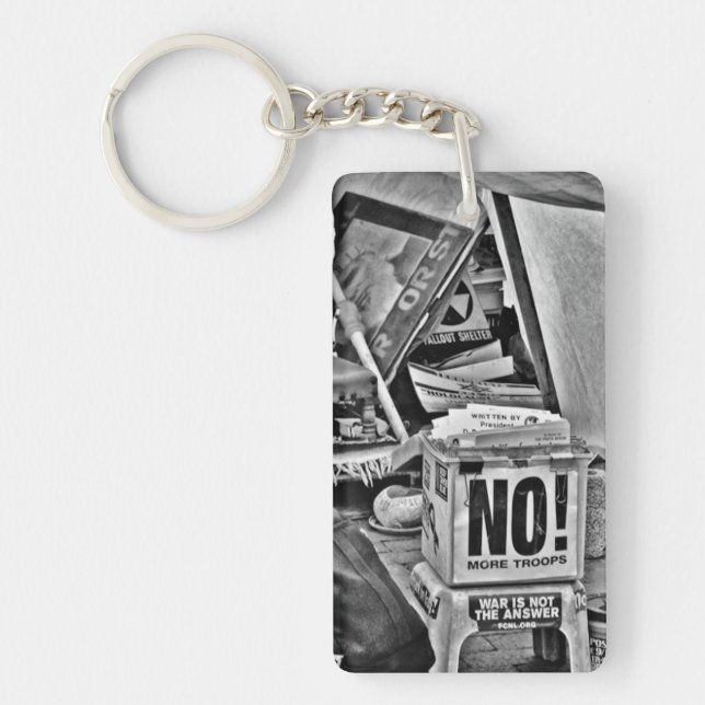 NO to War Key Ring (Front)