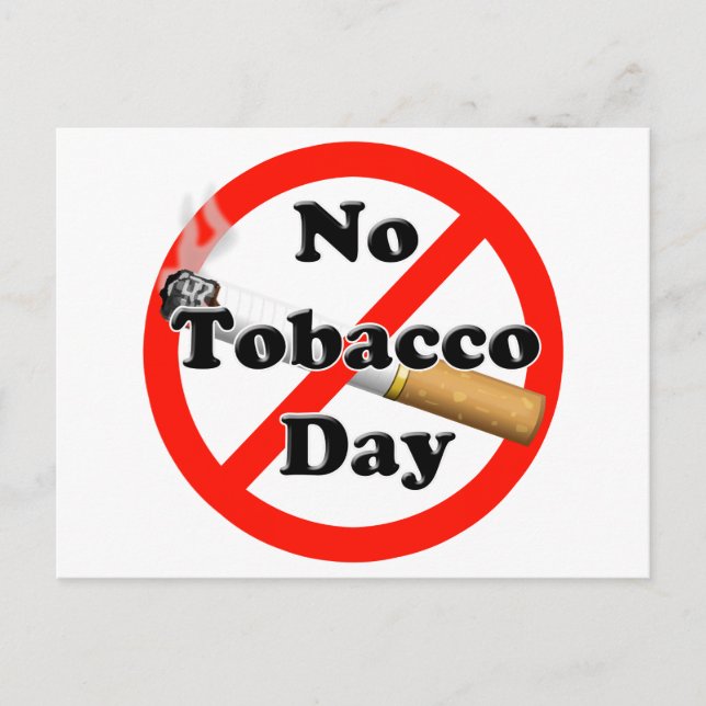 No Tobacco Day Postcard (Front)