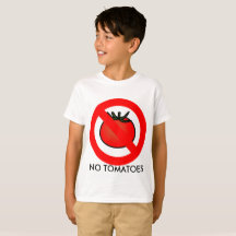 No Tomatoes T-Shirt, Kids