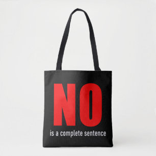 NO  TOTE BAG