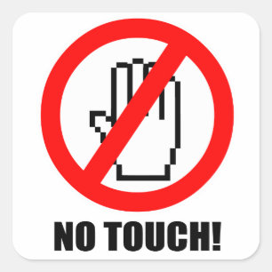 No Touch Sticker