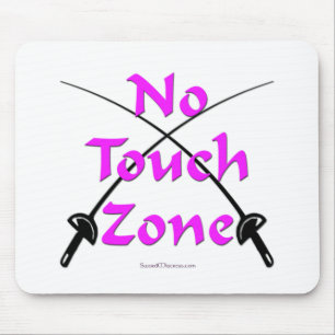 No Touch Zone Fencing Mouse Mat