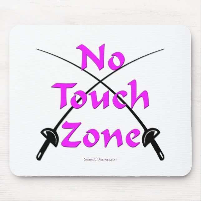 No Touch Zone Fencing Mouse Mat (Front)