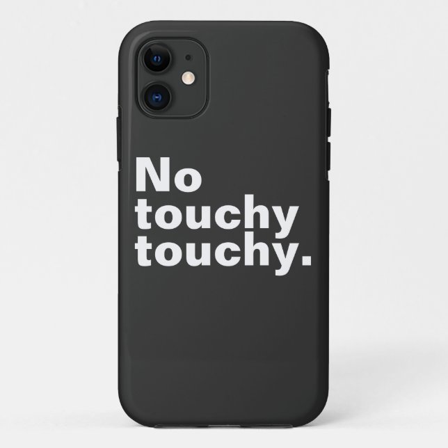 No touchy touchy funny introverted design  Case-Mate iPhone case (Back)