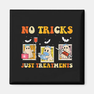 No Tricks Just S Funny Halloween Ghost Nursing Magnet