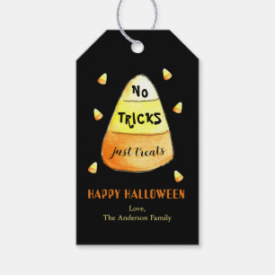 No Tricks Just Treats Candy Corn Gift tag