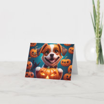 NO Tricks JUST Treats Cute Halloween Puppy OWN ART