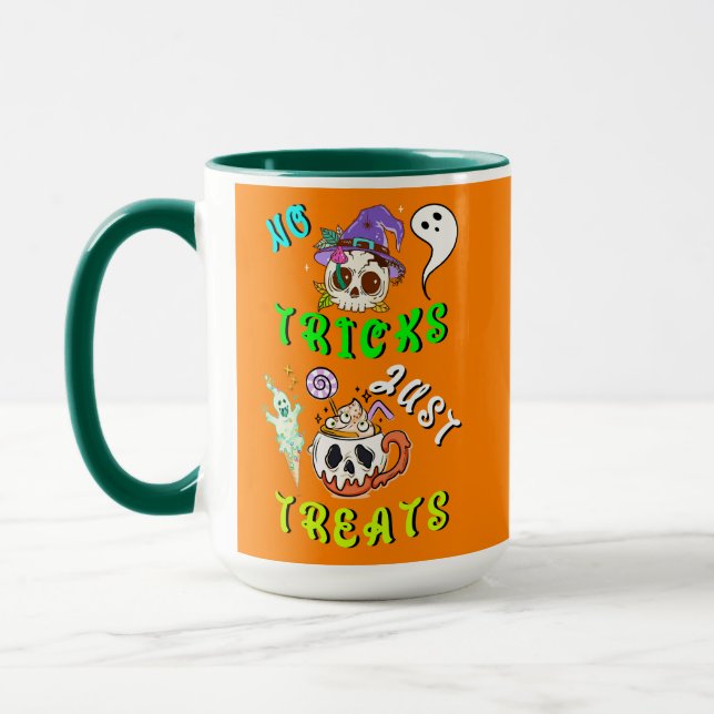 No Tricks Just Treats Cute Mug (Left)