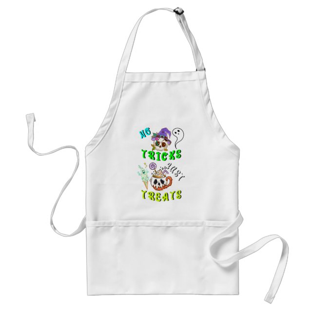 No Tricks Just Treats Cute Standard Apron (Front)