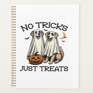 No Tricks Just Treats Dog Halloween Shirt Classic  Planner