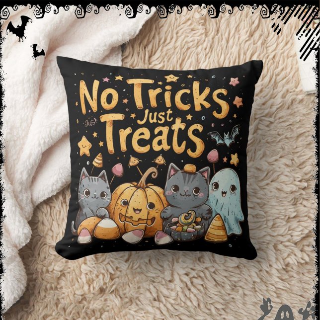 No Tricks Just Treats | ExDesigner | Halloween Cushion (Creator Uploaded)