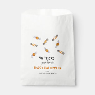 No Tricks Just Treats Halloween Candy  Favour Bags
