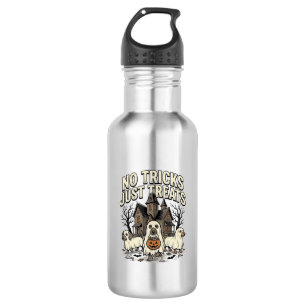 No Tricks Just Treats Halloween Dachshund Ghost De 532 Ml Water Bottle